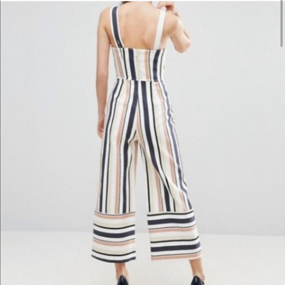 ASOS Pinny Stripe Jumpsuit - Picture 3 of 6